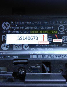 laptop input current voltage rating