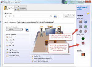 realtek hd audio manager keeps changing from speakers to headset