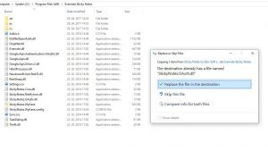 Replacing an outdated StickyNotes.OAuth.dll file