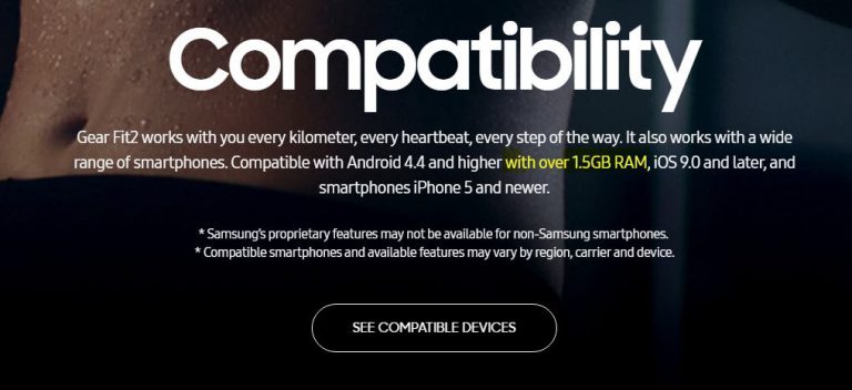 samsung gear fit compatibility