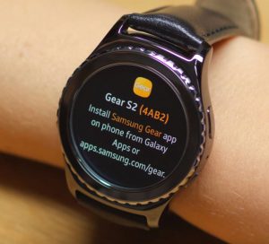 Samsung Gear S2 / Gear S3 / Gear Sport in bluetooth discovery mode