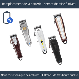 Service de remplacement et mise à niveau de batterie WAHL Cordless Designer Magic Senior Legend Beretto Super Taper Sterling Clipper