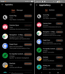 Curve Pay appears in the AppGallery - Huawei Health app