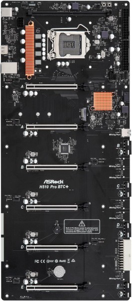 ASRock H510 Pro BTC+ Crypto Mining Motherboard