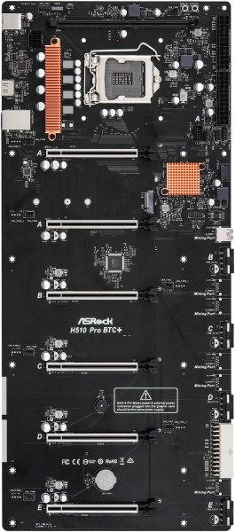 ASRock H510 Pro BTC+ Crypto Mining Motherboard LGA1200 - High-quality Motherboards Available now with fast shipping worldwide
