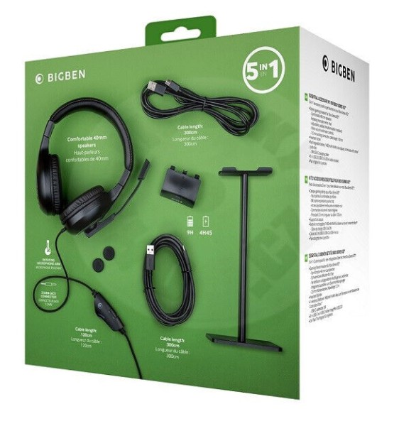 BIGBEN Xbox Series X/S 5-in-1 Essential Gaming Kit - High-quality Gaming Accessories Available now with fast shipping worldwide