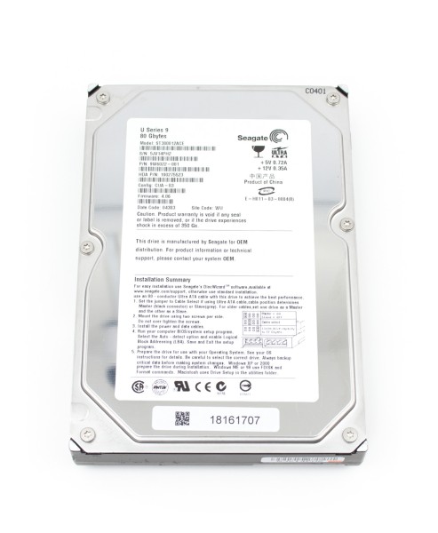 Disco Duro IDE Seagate U Series 9 80GB ST380012ACE - Alta calidad Discos Duros Internos Disponible ahora con envío rápido a todo el mundo