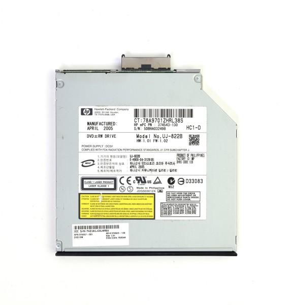 DVD RW Drive HP UJ 822B for Laptops - Reliable Optical Drive