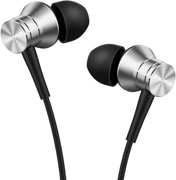 Écouteurs Filaire 1MORE Piston Fit Argent avec Micro - Haute qualité Casques audio Disponible maintenant avec une expédition rapide dans le monde entier