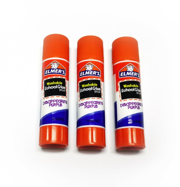 Elmer's Disappearing Purple Glue Sticks 3 Pack Adhesive