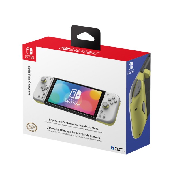 HORI Split Pad Compact Gray Yellow for Nintendo Switch