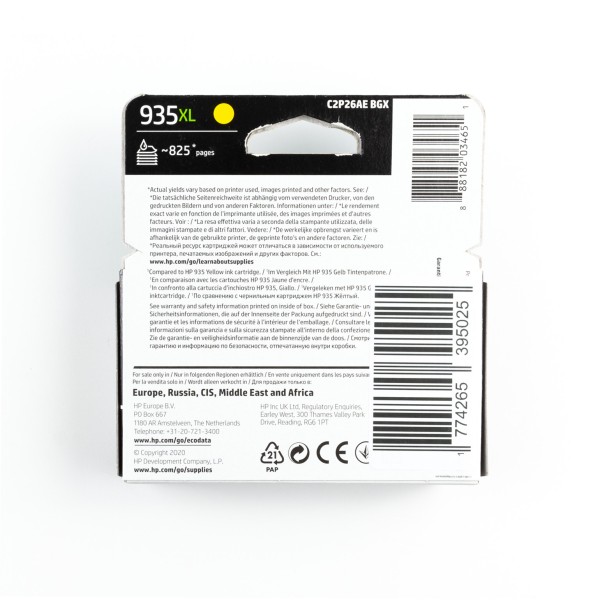 HP 935XL Magenta & Yellow Original Ink Cartridge Pack - High-quality Ink Cartridges Available now with fast shipping worldwide