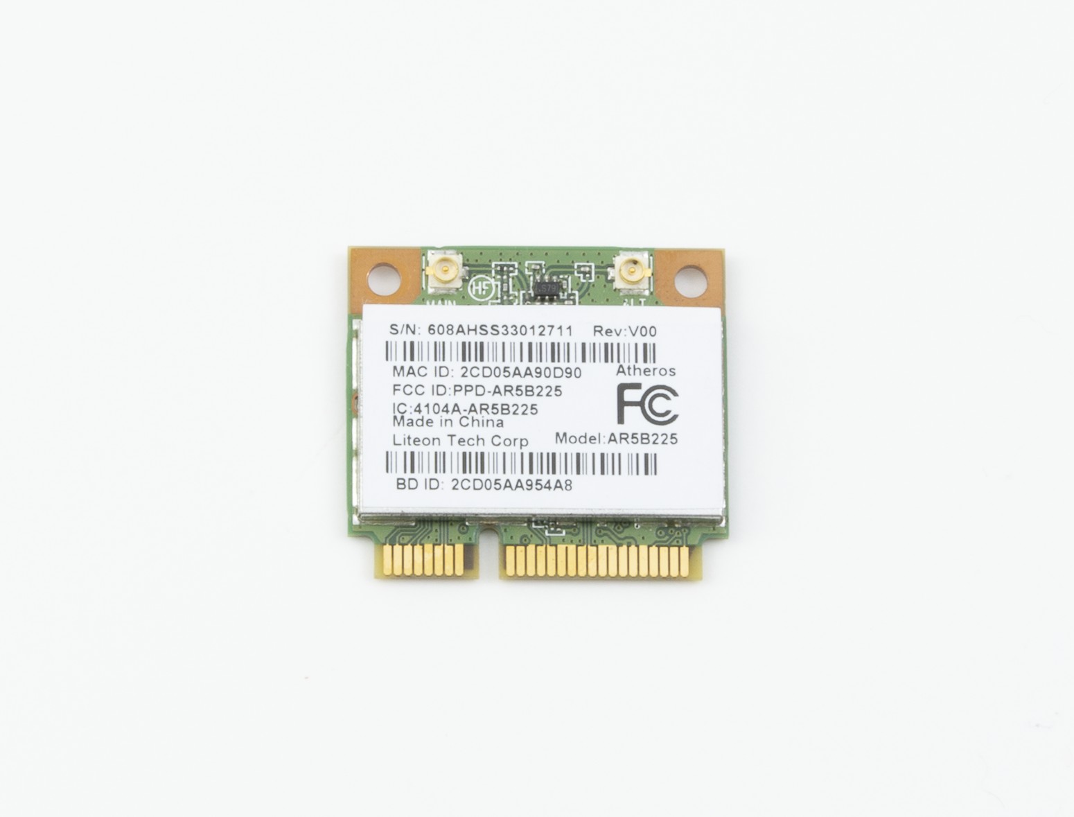 Atheros AR5B225 Wi-Fi Card for Samsung 370R NP370R5E - High-quality Laptop Replacement Parts Available now with fast shipping worldwide