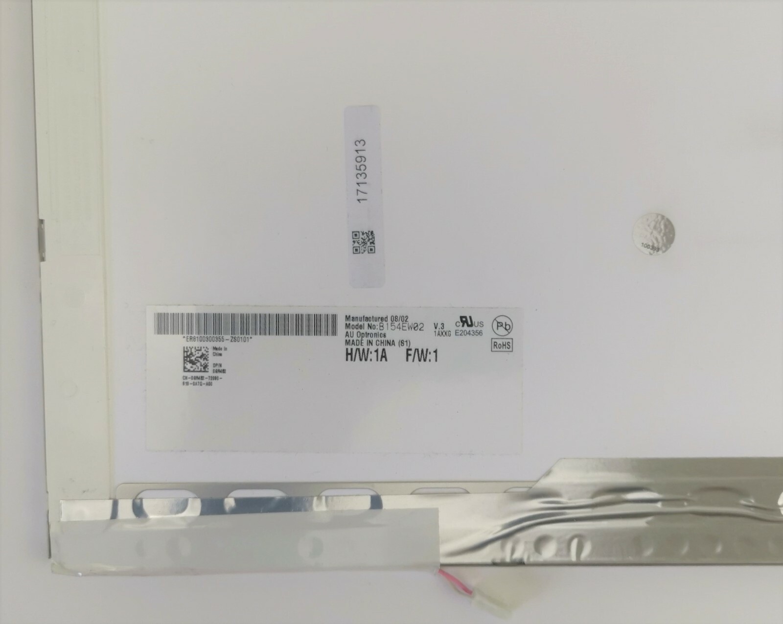 AU Optronics B154EW02 V.3 15.4" LCD Laptop Screen Panel - High-quality Laptop Screens Available now with fast shipping worldwide