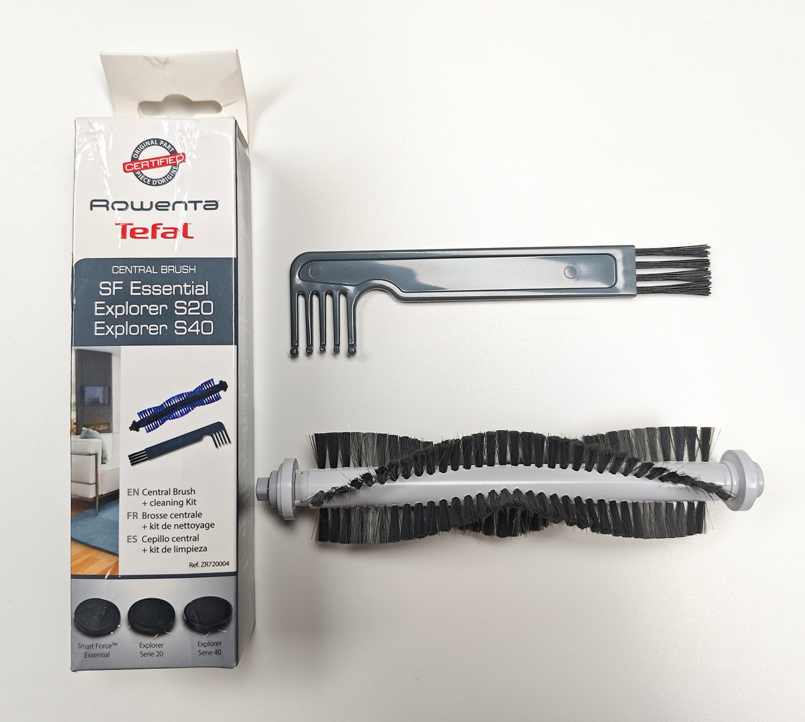 Brosse centrale Rowenta ZR720004 pour aspirateur robot - Haute qualité Accessoires aspirateurs Disponible maintenant avec une expédition rapide dans le monde entier