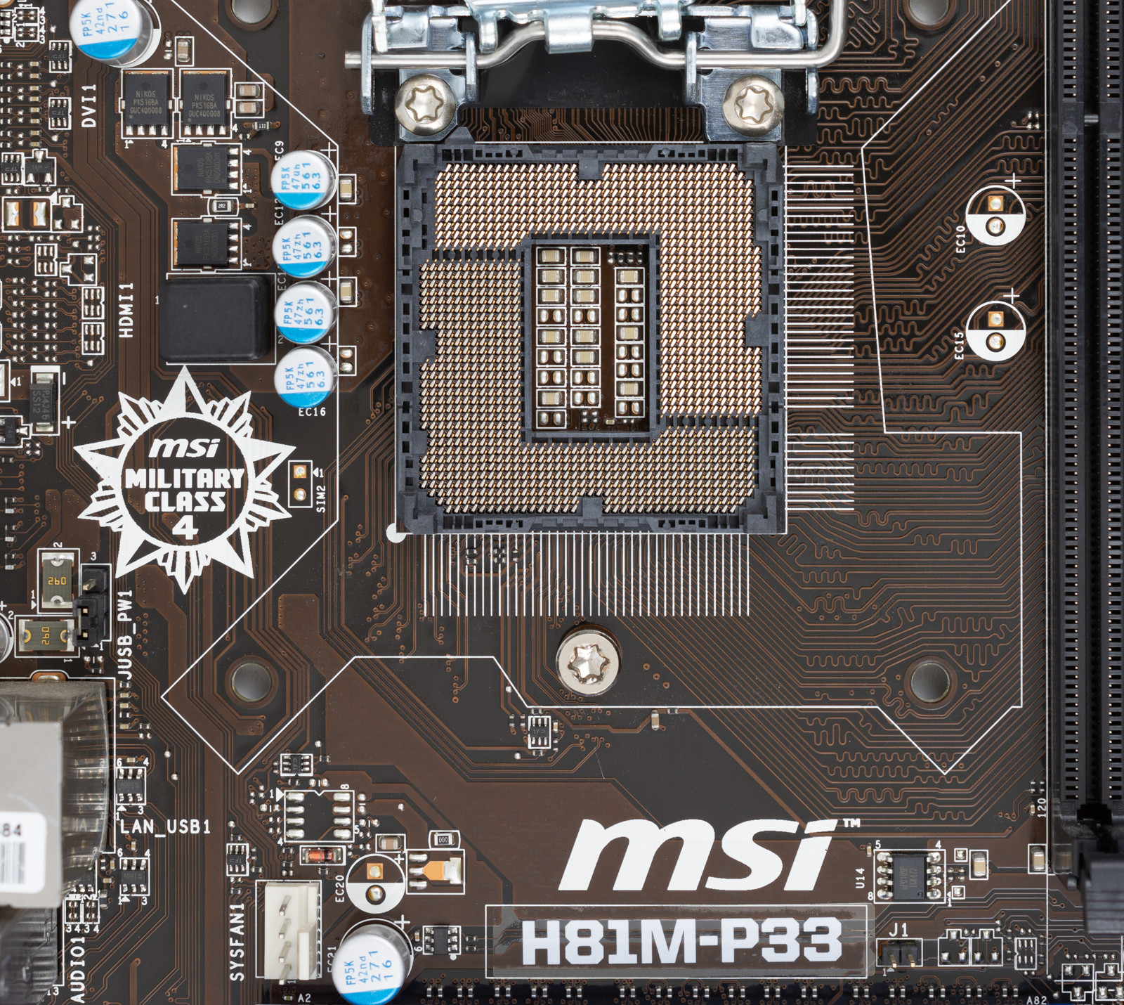 Carte mère MSI H81M-P33 avec CPU Intel Core i5-4460 - Haute qualité Cartes mères Disponible maintenant avec une expédition rapide dans le monde entier