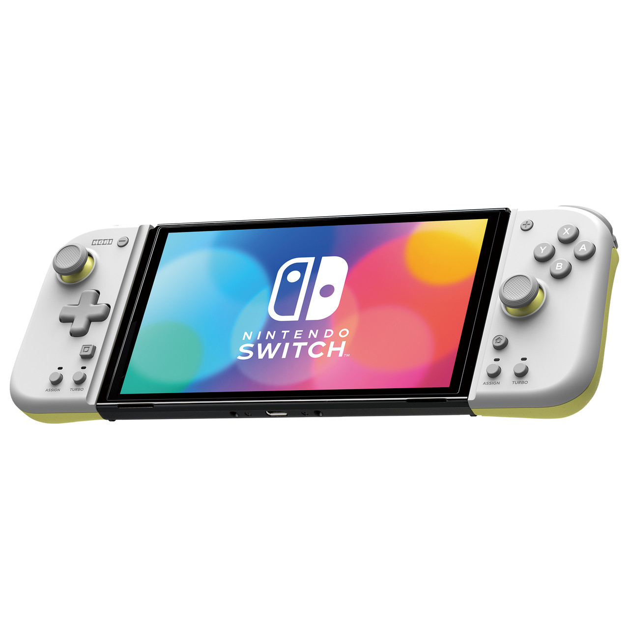 HORI Split Pad Compact Grau Gelb für Nintendo Switch - Hochwertig Gaming Zubehoere Jetzt verfügbar mit schnellem weltweiten Versand