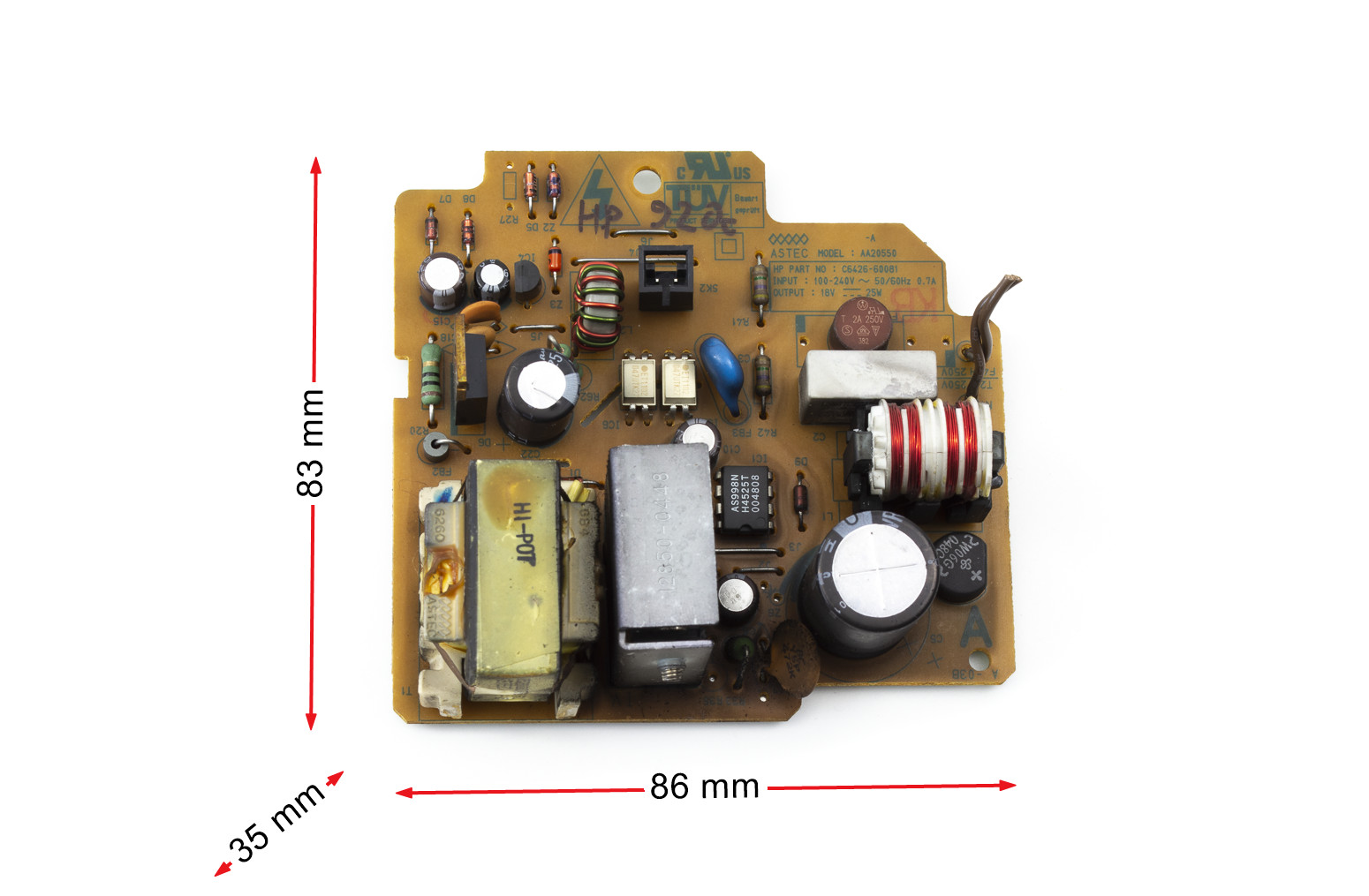 HP Power Supply AA20550 for DeskJet Printers | 18V 25W - High-quality Power Adapters Available now with fast shipping worldwide