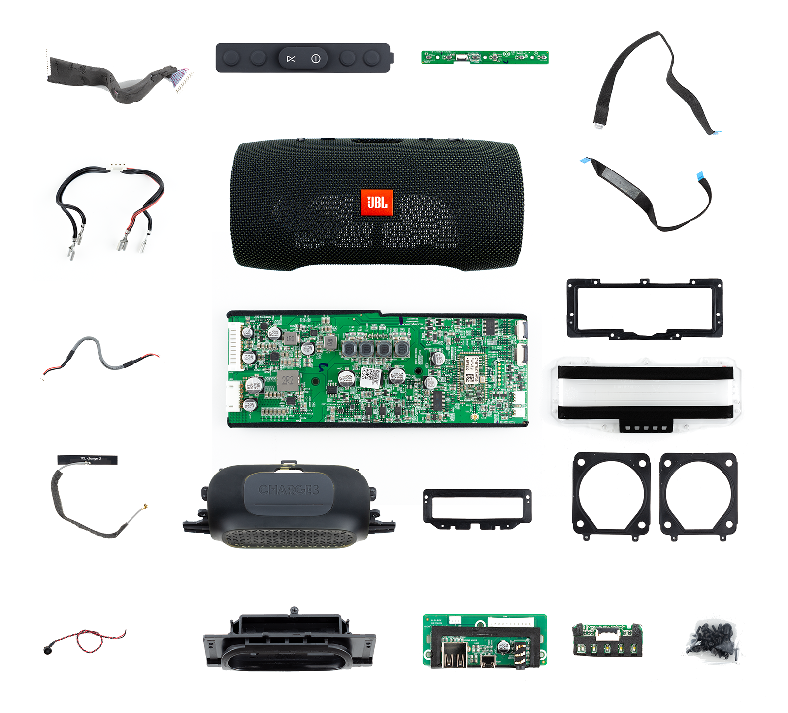 JBL Charge 3 TL Replacement Parts for Speaker Repair - High-quality Speaker Repair Parts Available now with fast shipping worldwide
