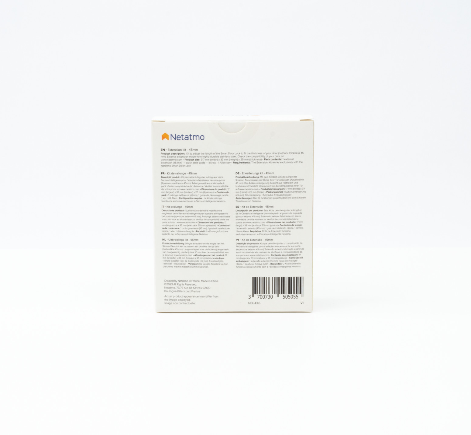 Kit Estensione Netatmo 45mm per Serratura Intelligente - Alta qualità Accessori Serrature Intelligenti Disponibile ora con spedizione veloce in tutto il mondo