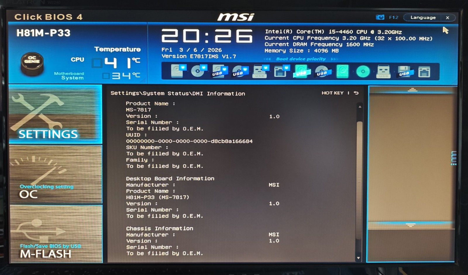 MSI H81M-P33 Mainboard mit Intel Core i5-4460 CPU - Hochwertig Hauptplatinen Jetzt verfügbar mit schnellem weltweiten Versand