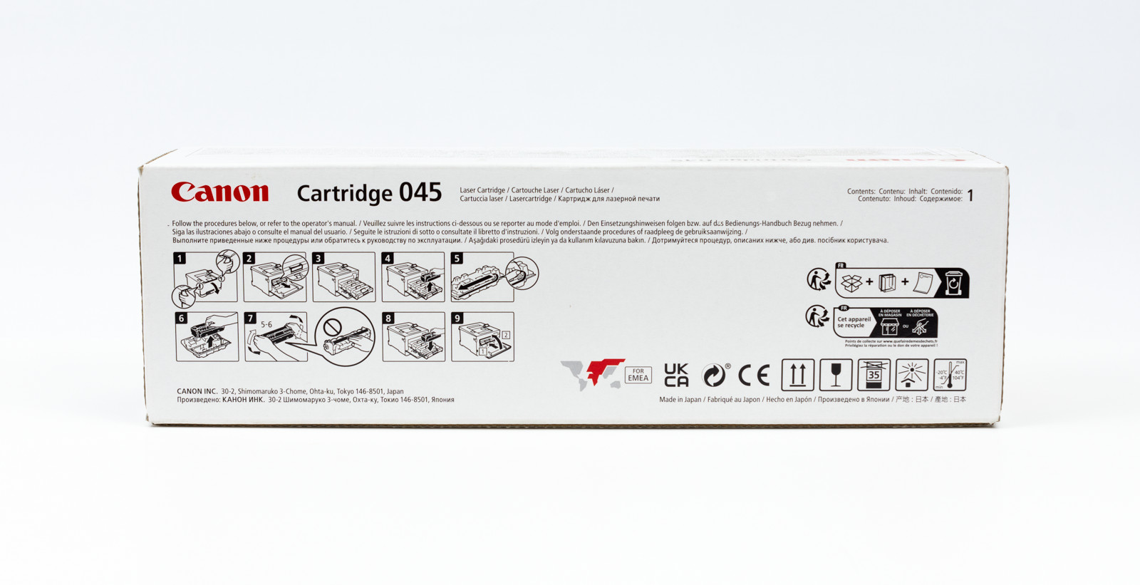 Canon 045 Zwarte Tonercartridge Origineel 1242C002 - Hoogwaardige kwaliteit Toner cartridges Nu beschikbaar met snelle wereldwijde verzending