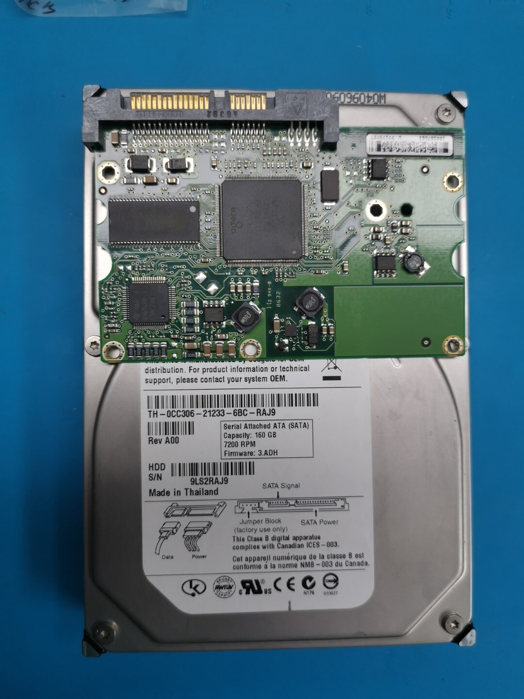 PCB Board 100387575 Rev D for Seagate ST3160812AS HDD - High-quality Hard Drive Components Available now with fast shipping worldwide