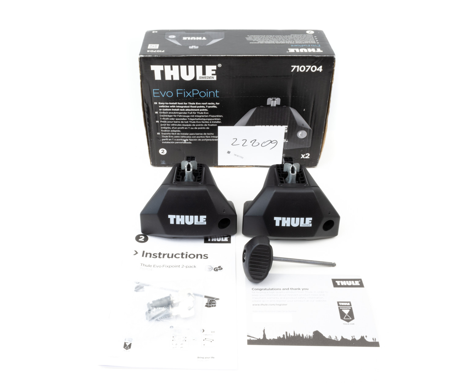 Pies Thule Evo Fixpoint 710704 para Portaequipajes Coche - Alta calidad Accesorios para vehículos Disponible ahora con envío rápido a todo el mundo