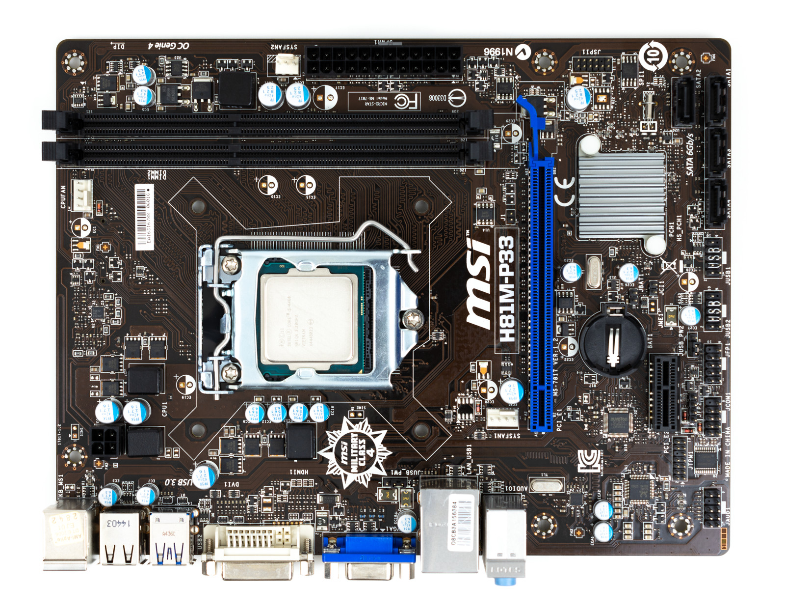 Placa Base MSI H81M-P33 con CPU Intel Core i5-4460 - Alta calidad Placas Base Disponible ahora con envío rápido a todo el mundo