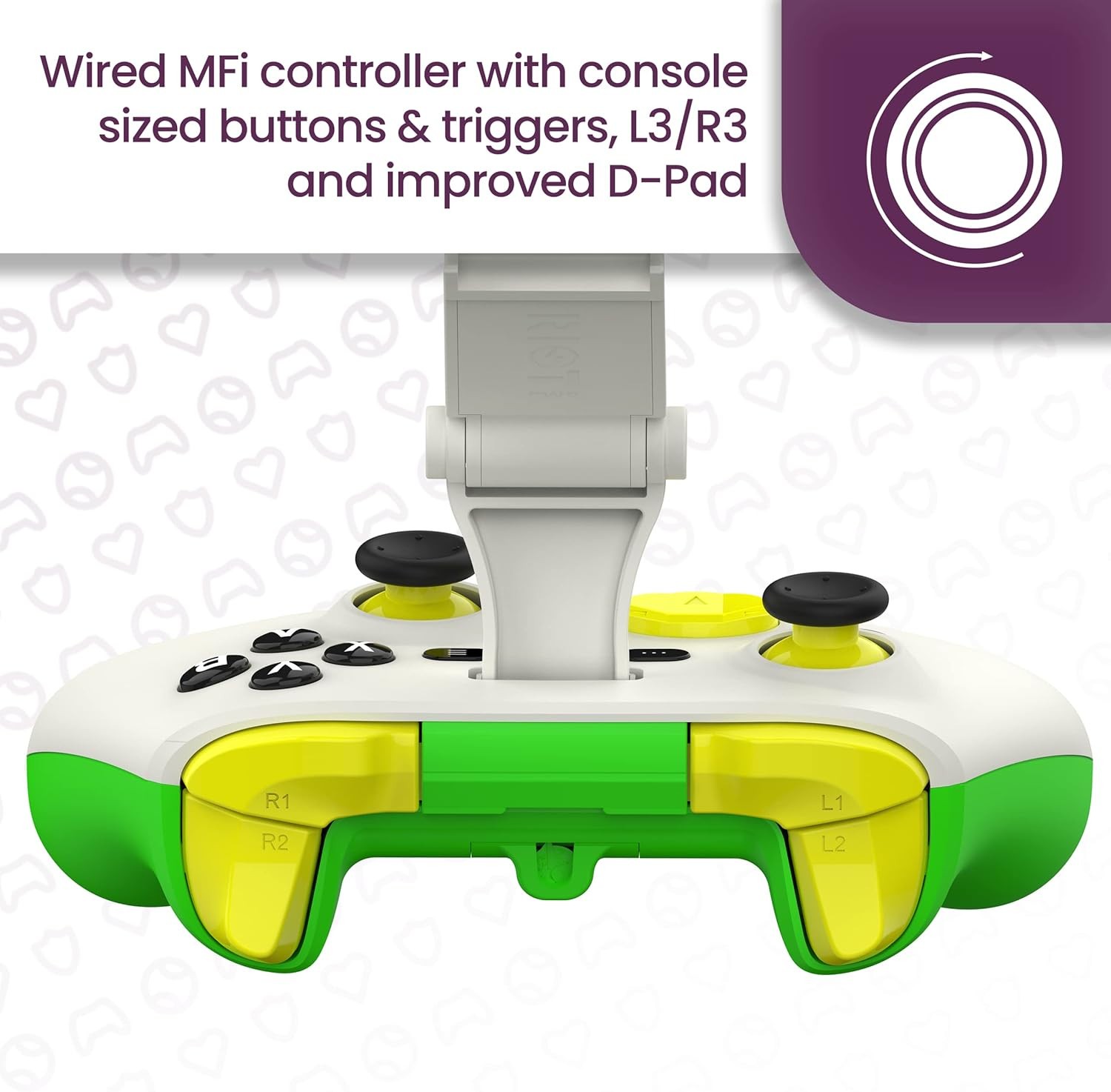 Rotor RIOT RP1950ESL Gamecontroller voor iPhone en iPad - Hoogwaardige kwaliteit Spelcomputer controllers Nu beschikbaar met snelle wereldwijde verzending