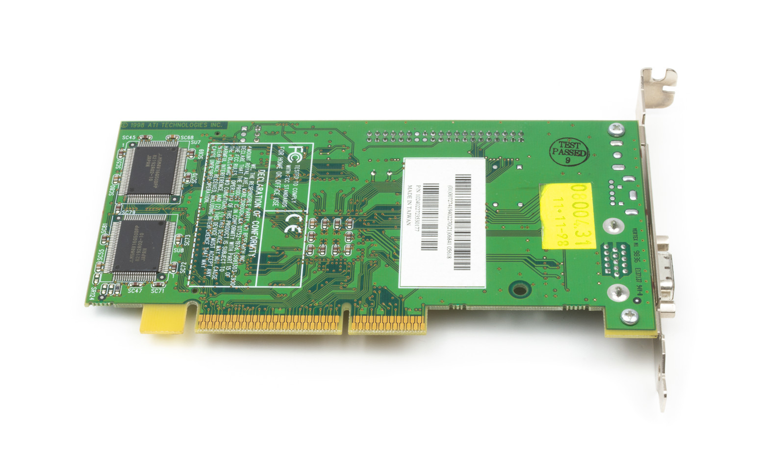 Scheda Grafica ATI 3D Rage PRO Turbo SDR AGP d'Epoca - Alta qualità Schede Grafiche Disponibile ora con spedizione veloce in tutto il mondo