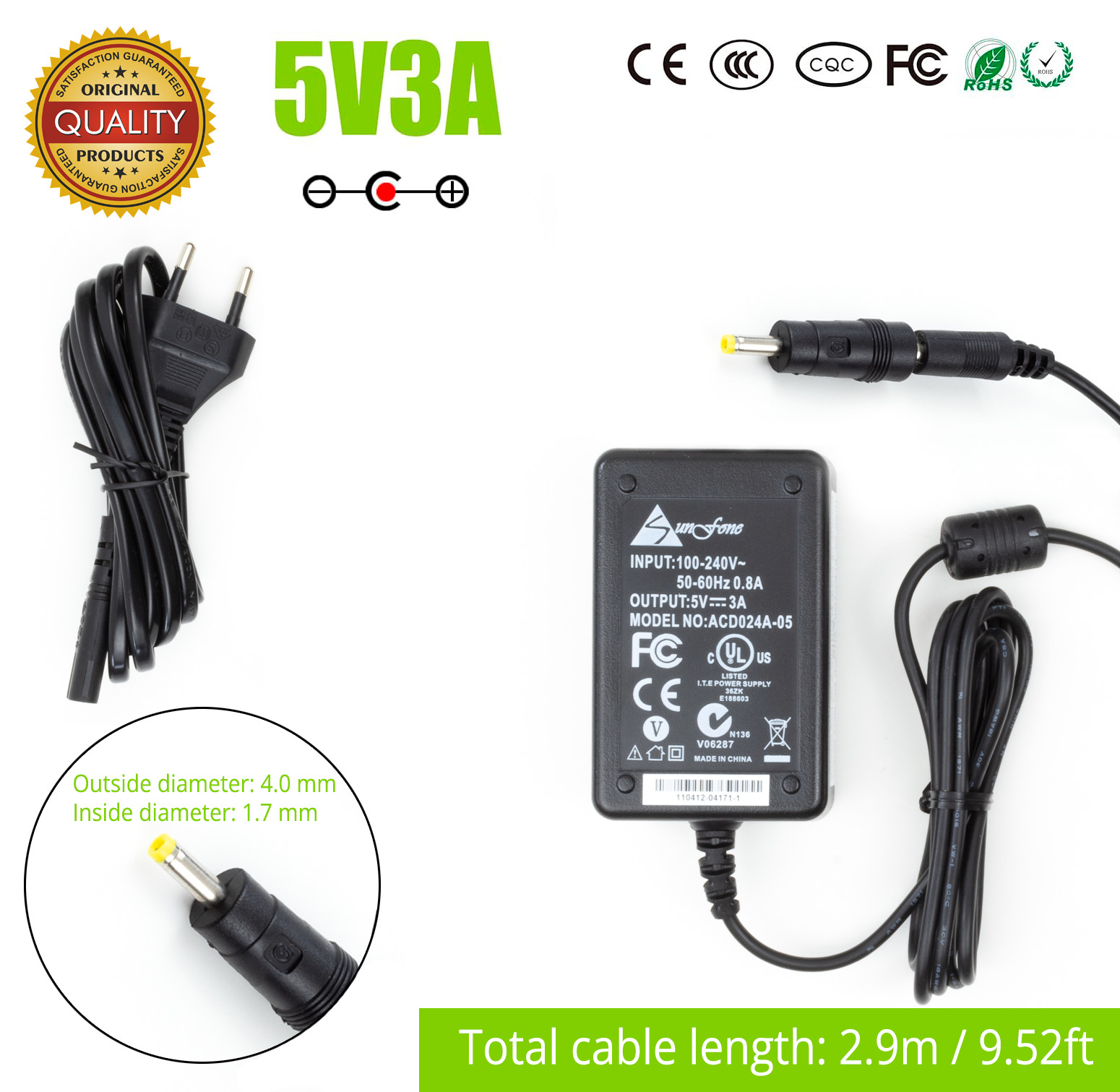 Sony PSP Power Adapter 5V 3A Charger for 1000 2000 3000 - High-quality Power Adapters Available now with fast shipping worldwide