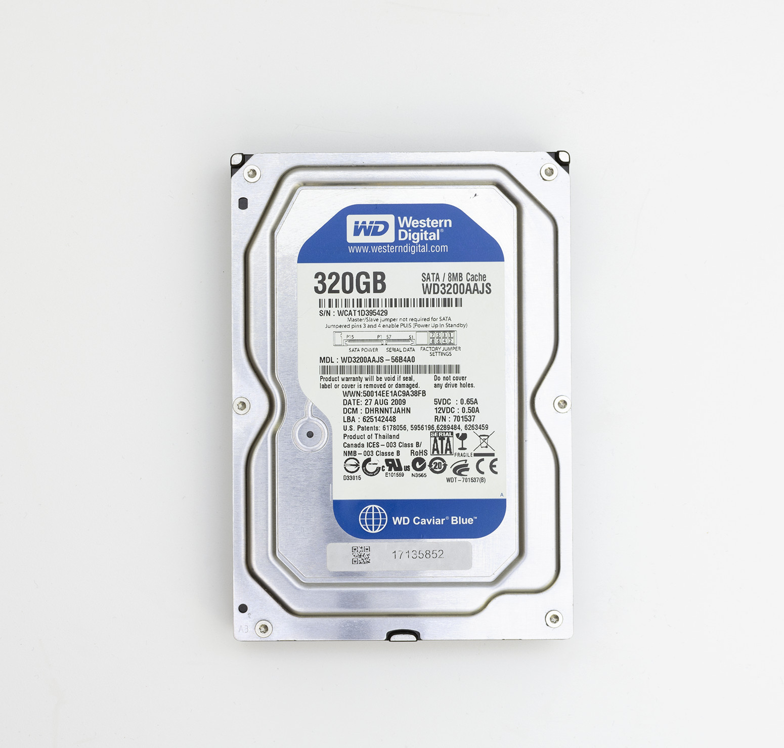 Western Digital Caviar Blue 320GB Hard Drive WD3200AAJS - High-quality Internal Hard Drives Available now with fast shipping worldwide