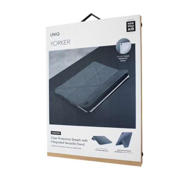 iPad Air 2019 3rd Gen 10.5" UNIQ Yorker Kanvas Case Gray - High-quality Tablet Cases Available now with fast shipping worldwide