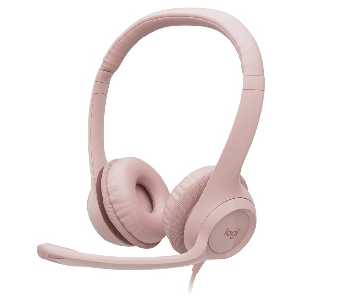 Logitech H390 USB-Headset Rose für klare Audioqualität