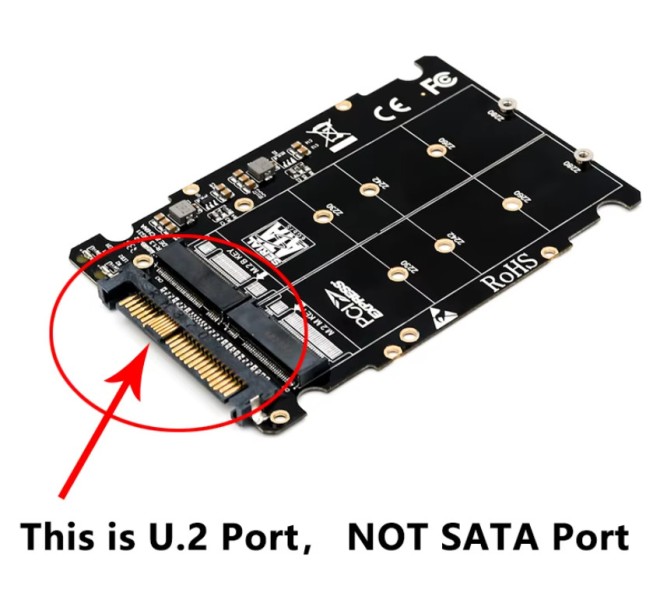 M.2 NVMe PCIe SATA SSD to U.2 Adapter for Fast Storage - High-quality Computer Adapters Available now with fast shipping worldwide