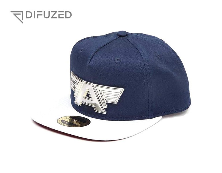Marvel Captain America Civil War Snapback Kappe Metall Logo