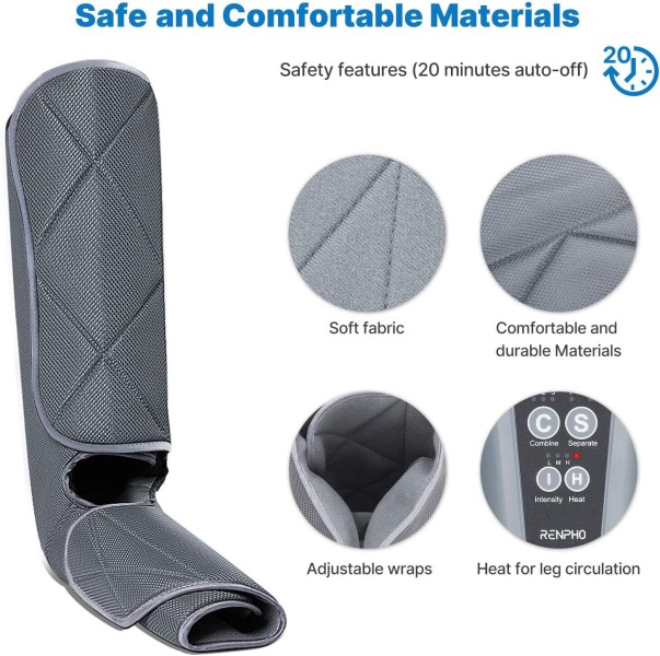 Masajeador de Piernas con Calor RENPHO para Alivio Total - Alta calidad Masajeadores Corporales Disponible ahora con envío rápido a todo el mundo