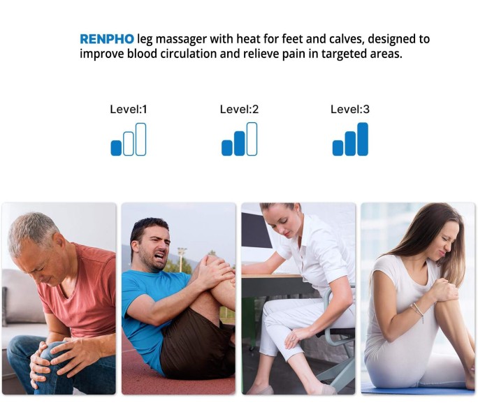 Masajeador de Piernas con Calor RENPHO para Alivio Total - Alta calidad Masajeadores Corporales Disponible ahora con envío rápido a todo el mundo