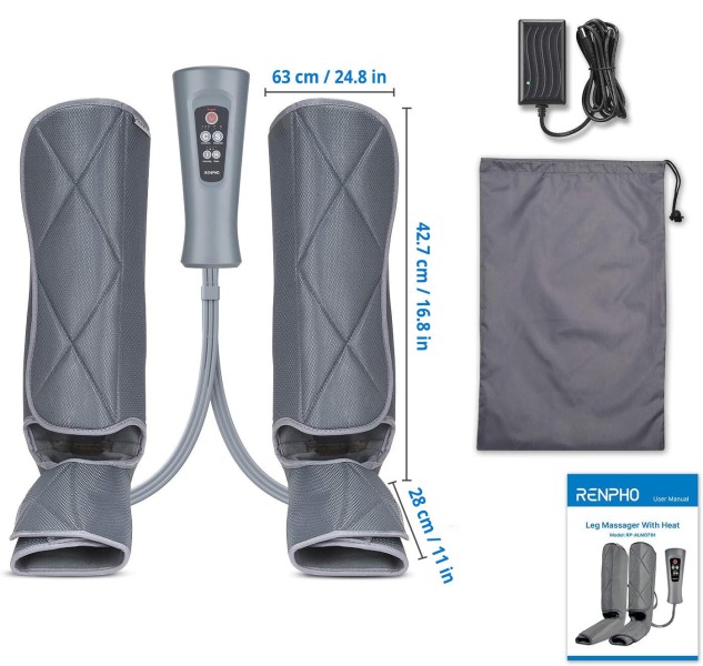 Masajeador de Piernas con Calor RENPHO para Alivio Total - Alta calidad Masajeadores Corporales Disponible ahora con envío rápido a todo el mundo