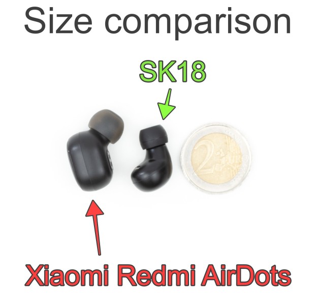 Mini Cuffie Intrauricolari Senza Fili SK18 Bluetooth 5.3 - Alta qualità Auricolari Bluetooth Disponibile ora con spedizione veloce in tutto il mondo
