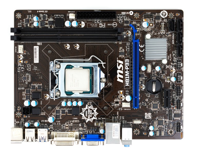 MSI H81M-P33 Mainboard mit Intel Core i5-4460 CPU