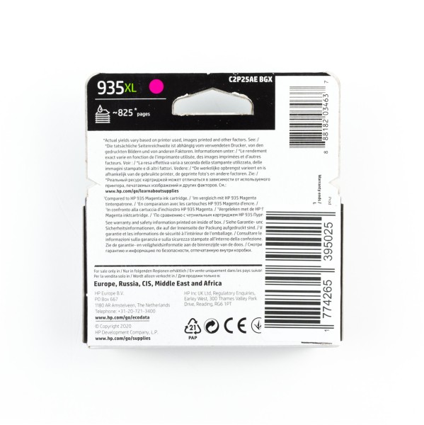 HP 935XL Tintenpatrone Original Magenta und Gelb C2P25AE - Hochwertig Tintenpatronen Jetzt verfügbar mit schnellem weltweiten Versand