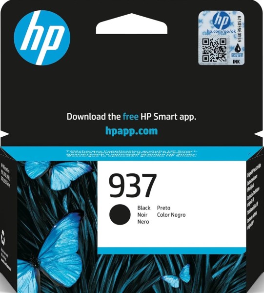 HP 937 Zwarte Inktcartridge Origineel (4S6W5NE)