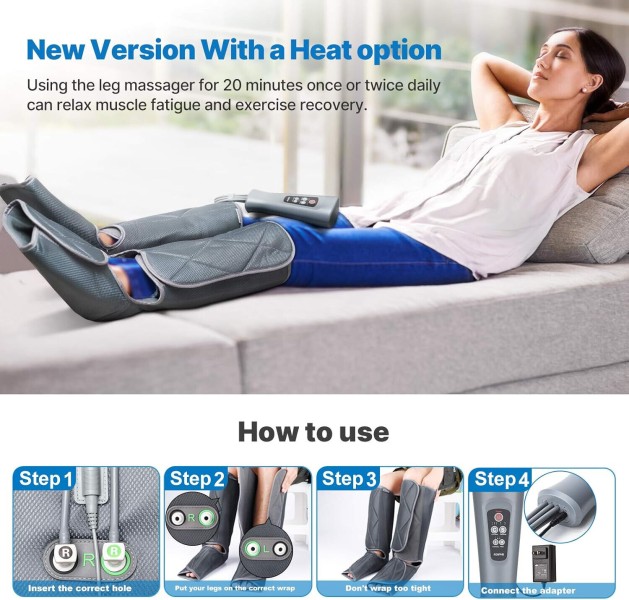 RENPHO Leg Massager with Heat RP-ALM071H for Relaxation - High-quality Leg Massagers Available now with fast shipping worldwide