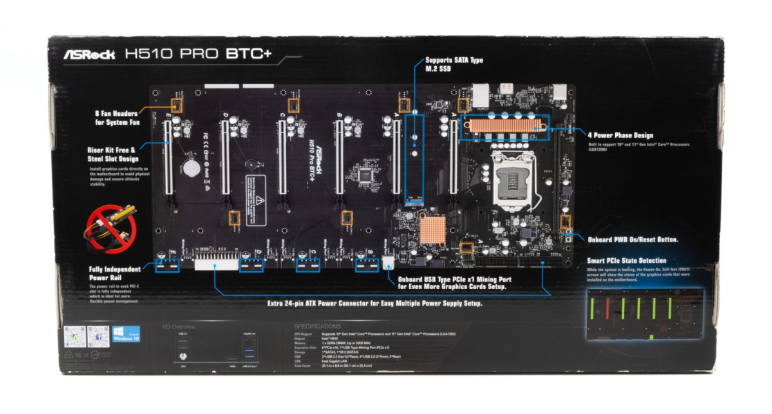 Scheda Madre Mining ASRock H510 Pro BTC+ per Cripto - Alta qualità Schede Madri Mining Disponibile ora con spedizione veloce in tutto il mondo