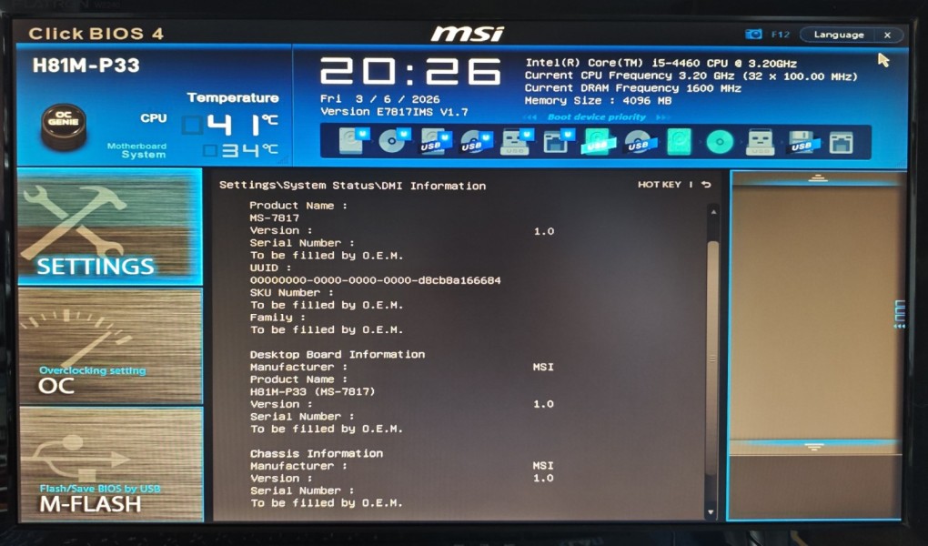 Scheda Madre MSI H81M-P33 con CPU Intel Core i5-4460 - Alta qualità Schede Madri Disponibile ora con spedizione veloce in tutto il mondo