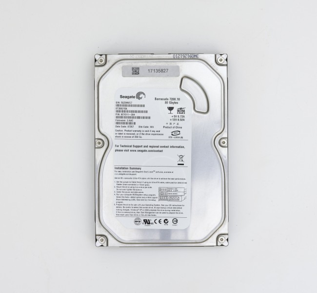 Seagate Barracuda 7200.10 80GB IDE Hard Drive ST380215A