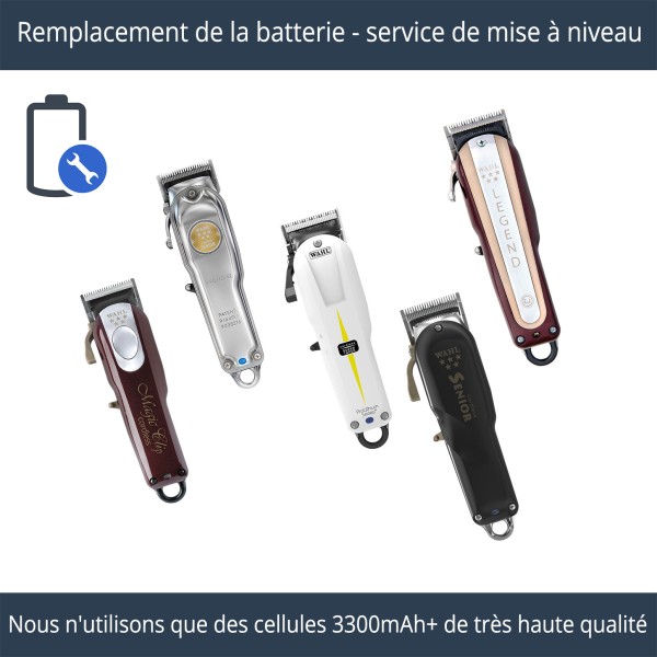 Service Batterie Tondeuse Sans Fil WAHL Professionnelle