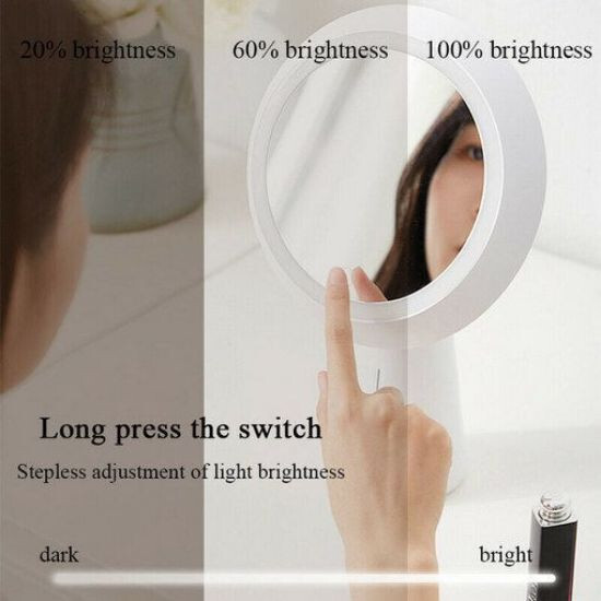 Specchio Trucco LED Remax RL-LT16 Luce Regolabile 5X - Alta qualità Specchi Trucco Disponibile ora con spedizione veloce in tutto il mondo